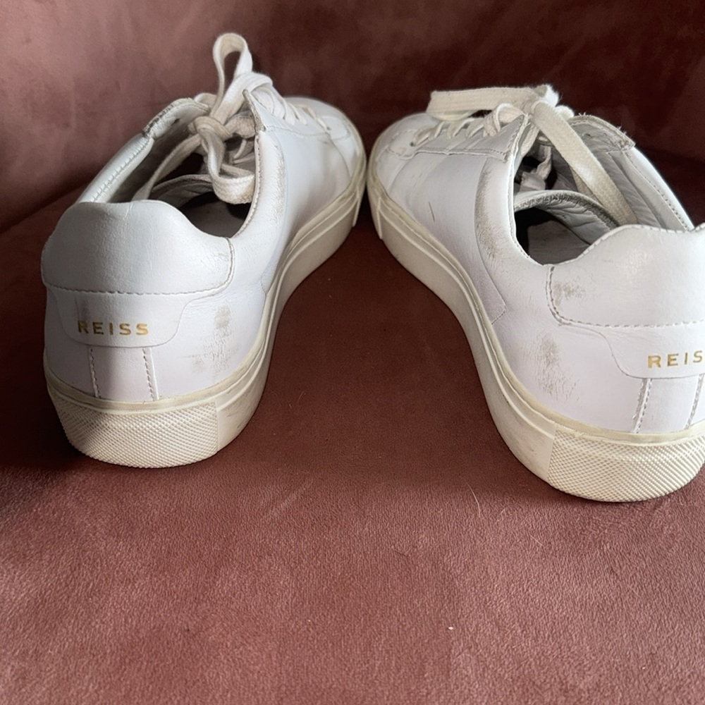 Reiss Women’s  White Sneakers worn size 38 - Picture 7 of 8